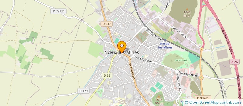 localisation de l'entreprise ANGE  NUX-LES-MINES