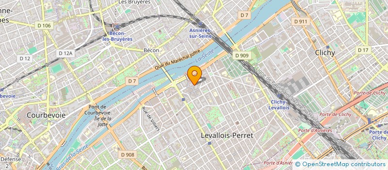 localisation de l'entreprise ANGE à LEVALLOIS-PERRET
