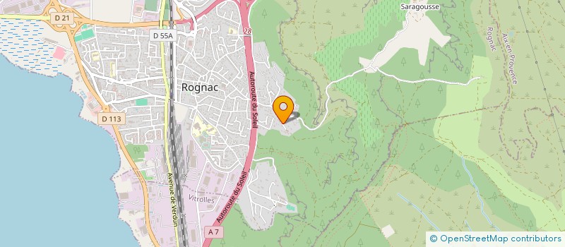 localisation de l'entreprise ANGE  ROGNAC