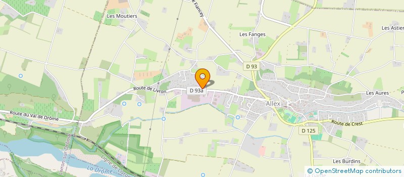 localisation de l'entreprise ANGE  ALLEX