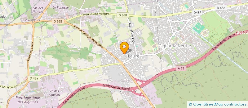 localisation de l'entreprise ANGE à GIGNAC-LA-NERTHE