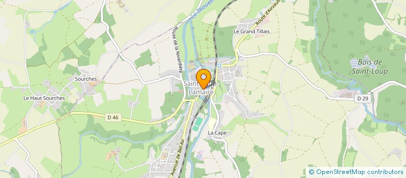 localisation de l'entreprise ANGE COIFF'  SAINT-LOUP-LAMAIRE