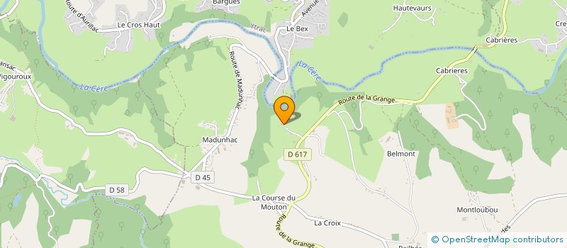 localisation de l'entreprise ANGE DE MOYNAC à ROANNES-SAINT-MARY
