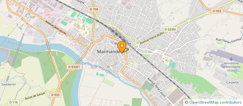 localisation de l'entreprise ANGE DISTRI à MARMANDE