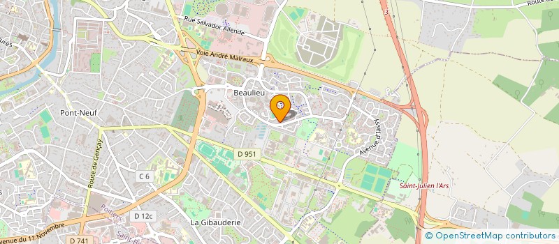 localisation de l'entreprise ANGE E LA  POITIERS