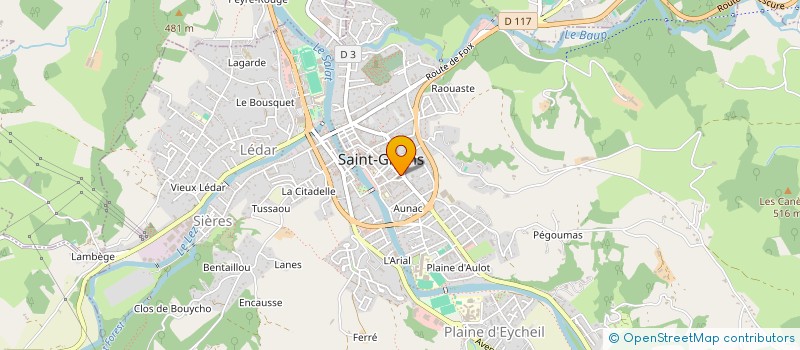localisation de l'entreprise ANGE ET TOILE à SAINT-GIRONS