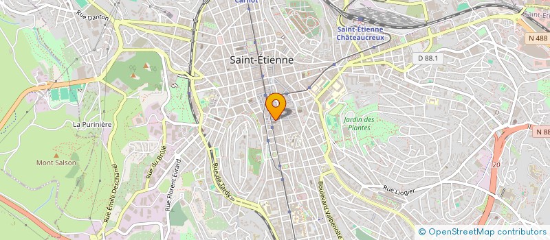 localisation de l'entreprise ANGE & FOLIE à SAINT-ETIENNE