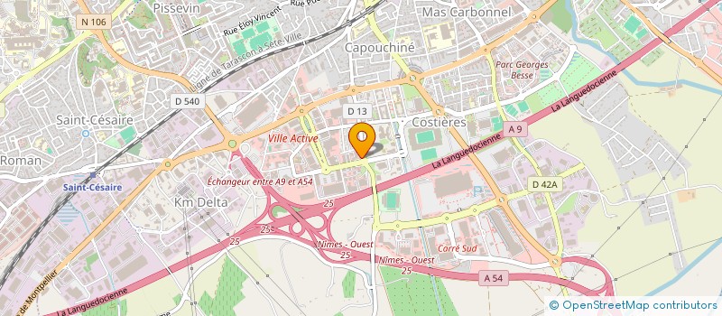 localisation de l'entreprise ANGE GARDIEN 30 à NIMES