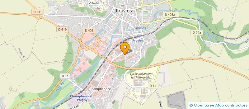 localisation de l'entreprise ANGE LES BORDES  PROVINS