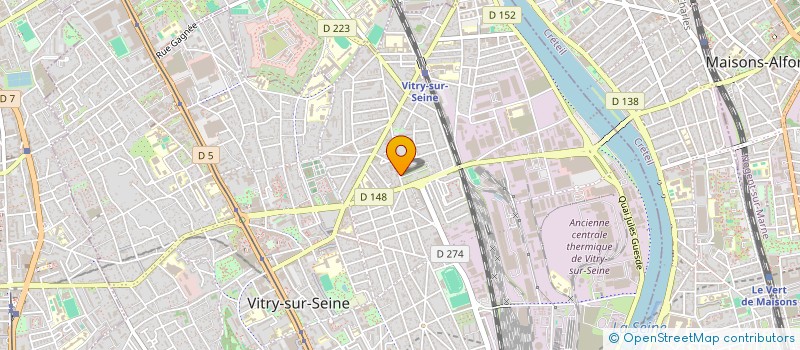 localisation de l'entreprise ANGE-MARIE  VITRY-SUR-SEINE