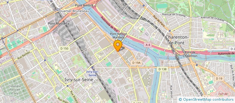 localisation de l'entreprise ANGE MELA  IVRY-SUR-SEINE