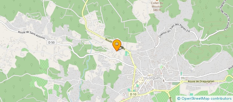 localisation de l'entreprise ANGE NOUVEL CHAUSSEUR à LORGUES
