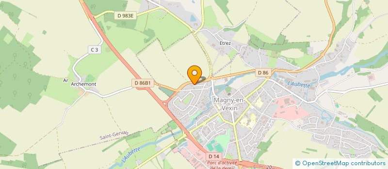 localisation de l'entreprise ANGE OU DEM'ONGLE à MAGNY-EN-VEXIN
