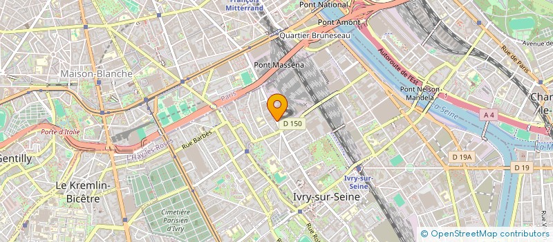 localisation de l'entreprise ANGE PRO RENOVATION à IVRY-SUR-SEINE