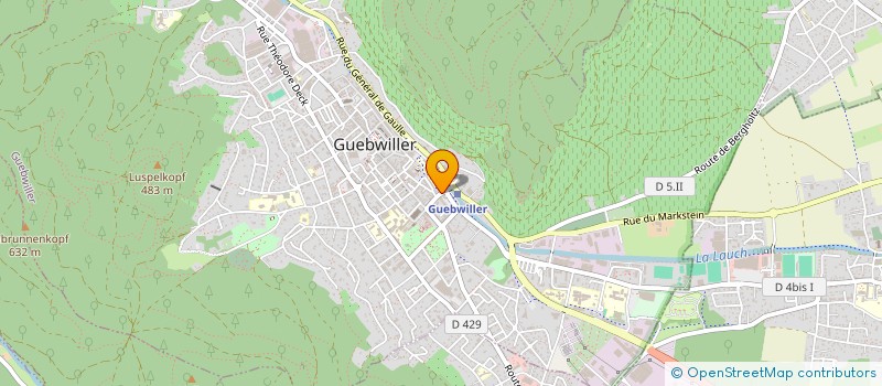 localisation de l'entreprise ANGE SARL à GUEBWILLER