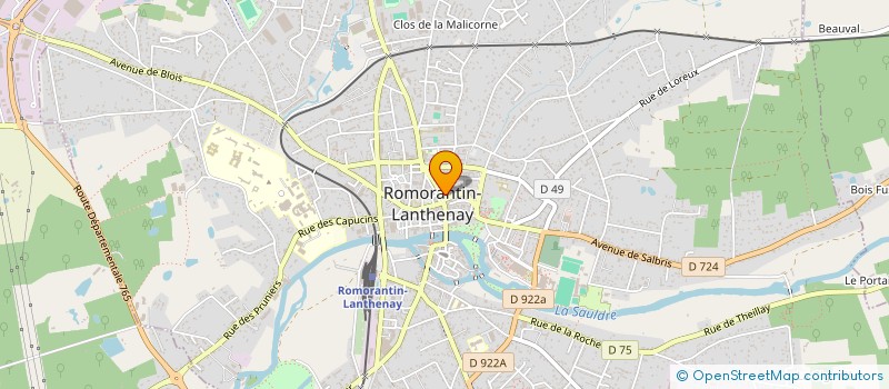 localisation de l'entreprise ANGEANNE  ROMORANTIN-LANTHENAY