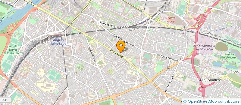 localisation de l'entreprise ANGEBAULT FABRICE à ANGERS