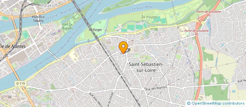 localisation de l'entreprise ANGEBAULT PODOLOGIE à SAINT-SEBASTIEN-SUR-LOIRE