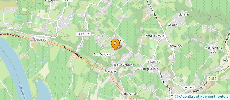 localisation de l'entreprise ANGEBULLE.UN AUTRE REGARD  TABANAC