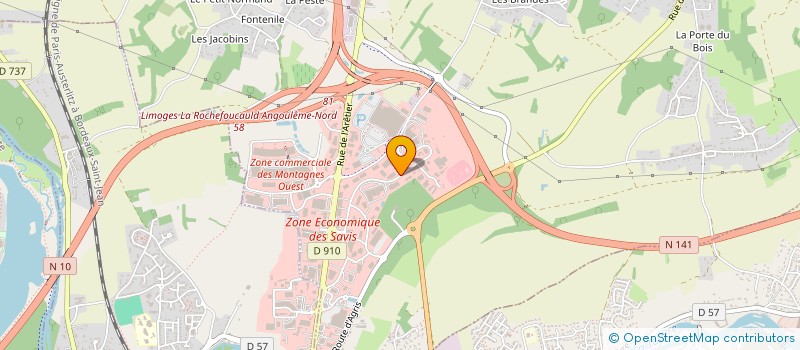 localisation de l'entreprise ANGECO à CHAMPNIERS