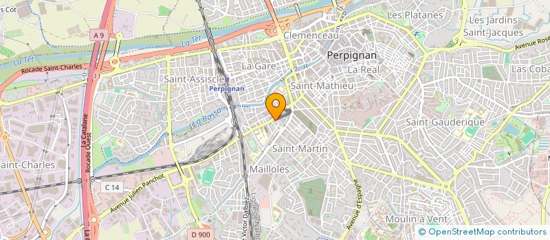 localisation de l'entreprise ANGEDIS  PEZILLA-LA-RIVIERE