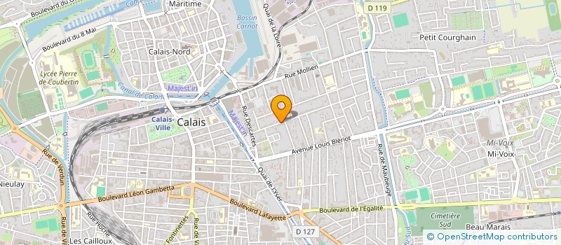 localisation de l'entreprise ANGEL  CALAIS