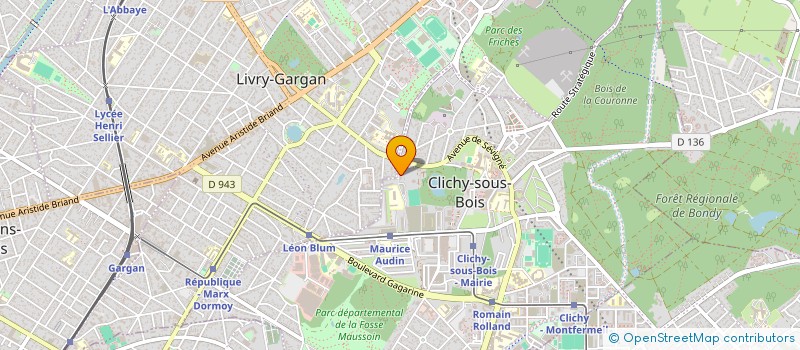 localisation de l'entreprise ANGEL à CLICHY-SOUS-BOIS