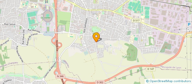 localisation de l'entreprise ANGEL  MEYZIEU