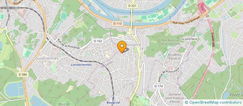 localisation de l'entreprise ANGEL  BOUGIVAL