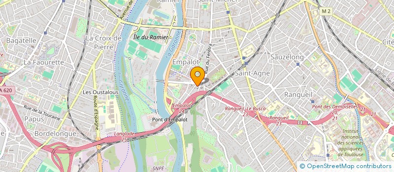 localisation de l'entreprise ANGEL COIFFURE à TOULOUSE
