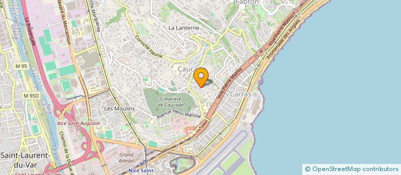 localisation de l'entreprise ANGEL'COURSES à NICE