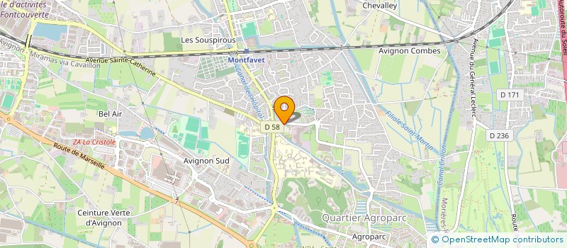 localisation de l'entreprise ANGEL DYS à AVIGNON