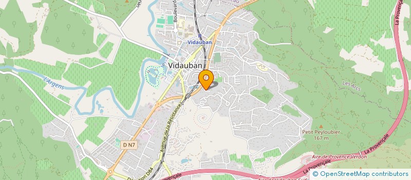 localisation de l'entreprise ANGEL LOCATION TRANSPORT à VIDAUBAN