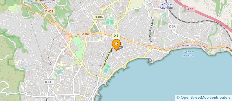 localisation de l'entreprise ANGEL MEDIUM  LA CIOTAT
