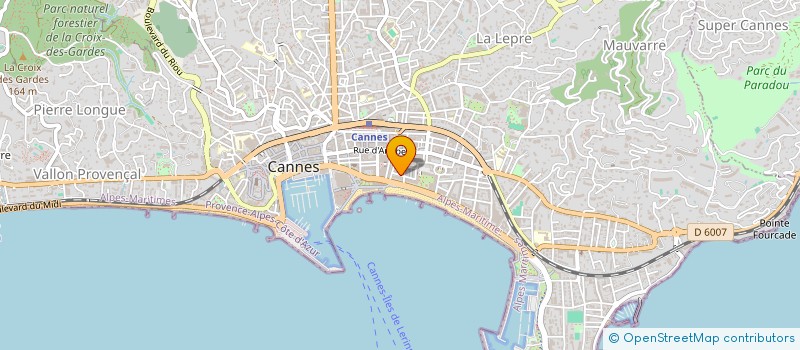 localisation de l'entreprise ANGEL'S à CANNES