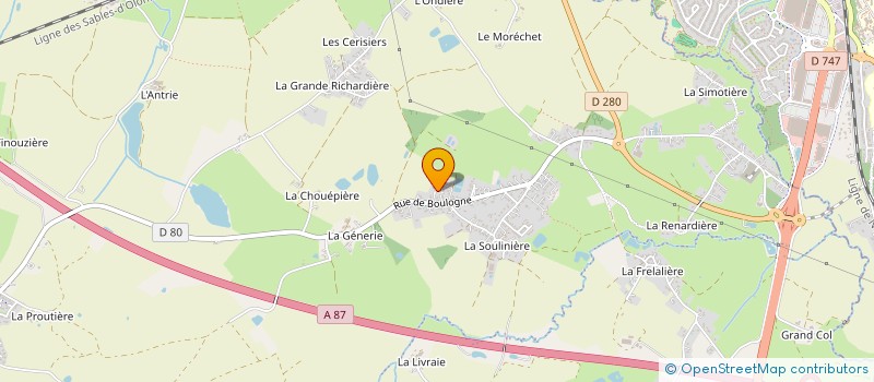 localisation de l'entreprise ANGEL'S  AUBIGNY-LES CLOUZEAUX