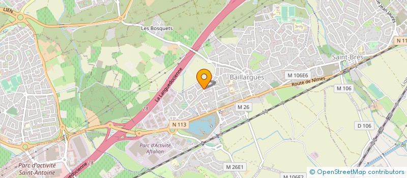localisation de l'entreprise ANGEL SERVICES à BAILLARGUES