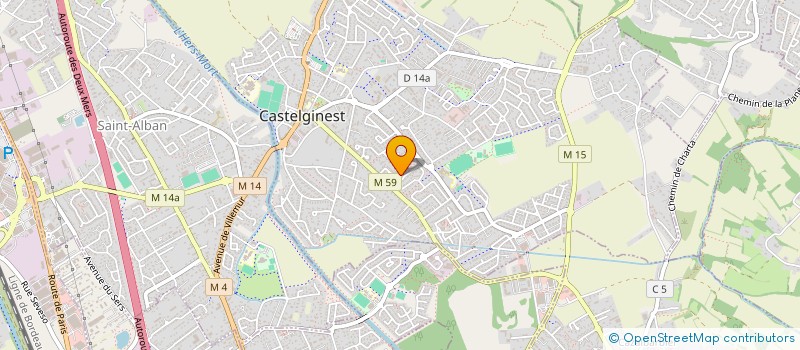 localisation de l'entreprise ANGEL SEVEN BUSINESS à CASTELGINEST