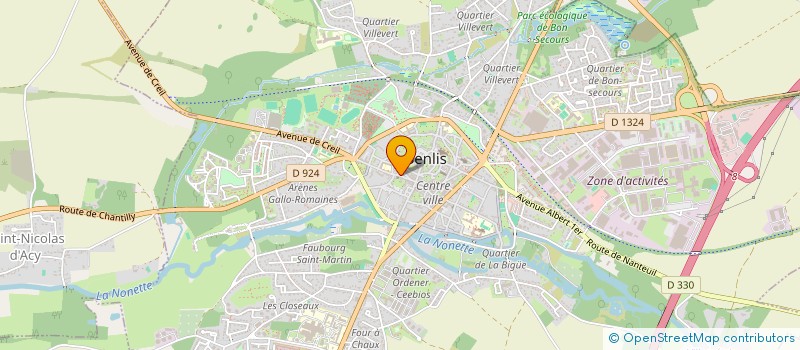 localisation de l'entreprise ANGEL SHOP  SENLIS