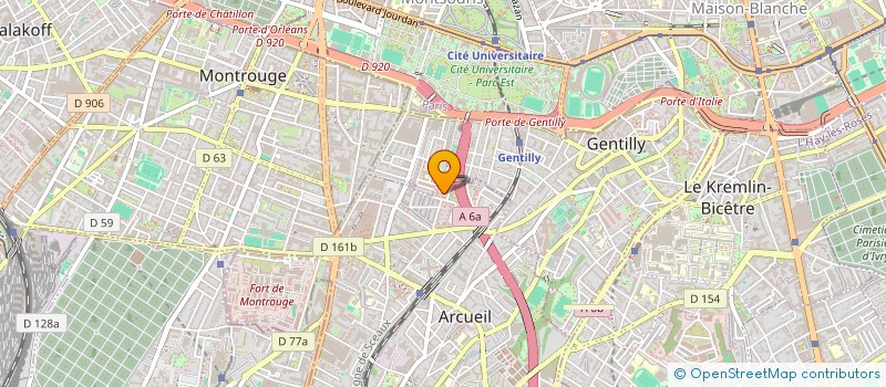 localisation de l'entreprise ANGELA à ARCUEIL