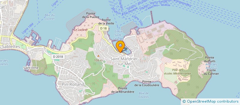 localisation de l'entreprise ANGELA à SAINT-MANDRIER-SUR-MER