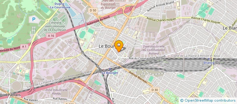 localisation de l'entreprise ANGELA à LE BOURGET