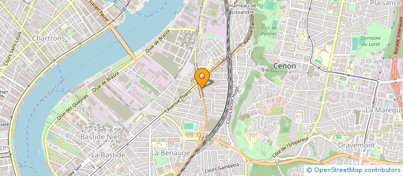 localisation de l'entreprise ANGELE 1  CENON