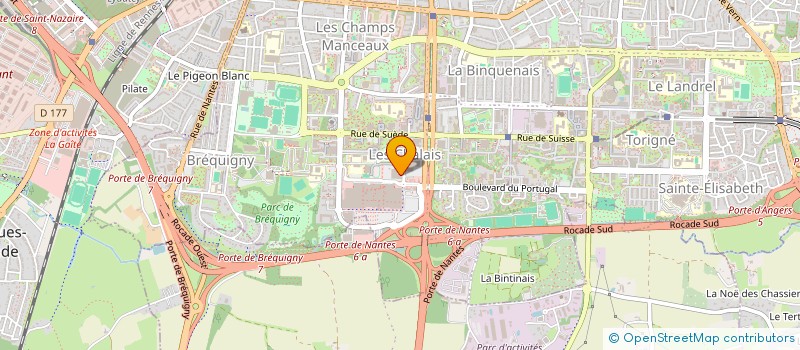 localisation de l'entreprise ANGELE à RENNES