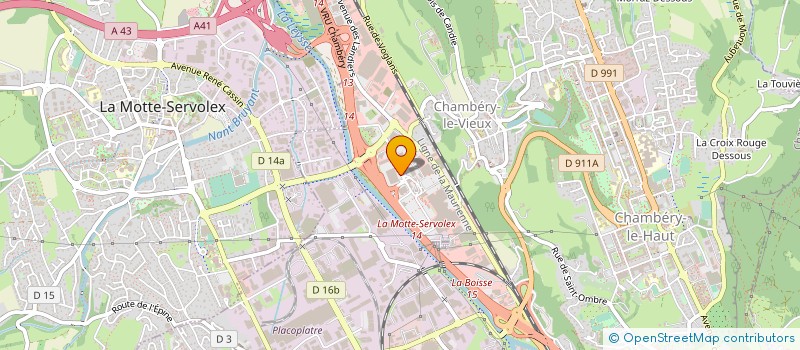 localisation de l'entreprise ANGELE à CHAMBERY