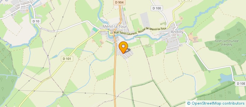 localisation de l'entreprise ANGELE  MENIL-LA-TOUR