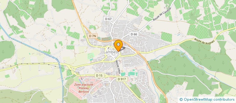 localisation de l'entreprise ANGELE  LAMBESC