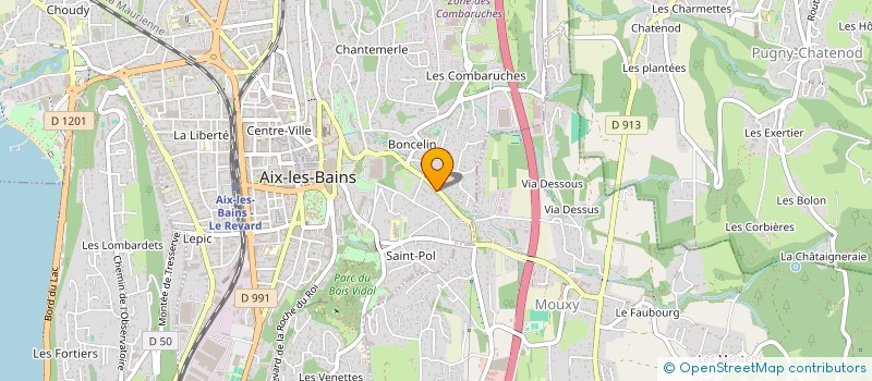 localisation de l'entreprise ANGELE & FRANCOIS  AIX-LES-BAINS