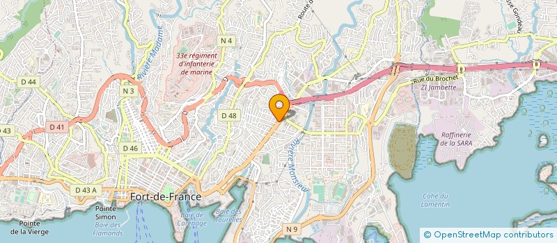 localisation de l'entreprise ANGELE PIECES AUTOS  FORT-DE-FRANCE