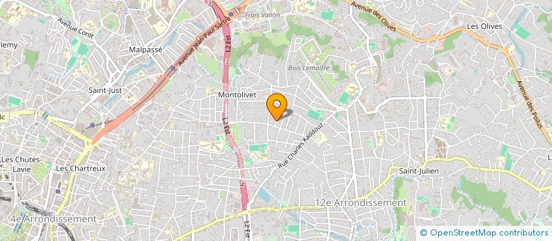 localisation de l'entreprise ANGELI à MARSEILLE